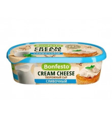 Сыр творожный BONFESTO Cream Cheese Сливочный 65%, без змж, Беларусь, 140г