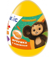 Карамель КОНФТРЕЙД MAGIC EGG Чебурашка, со вксом апельсина + подарок, Россия, 10г