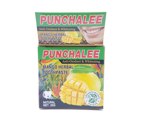 Зубная паста "PUNCHALEE" 25г растительная с манго 