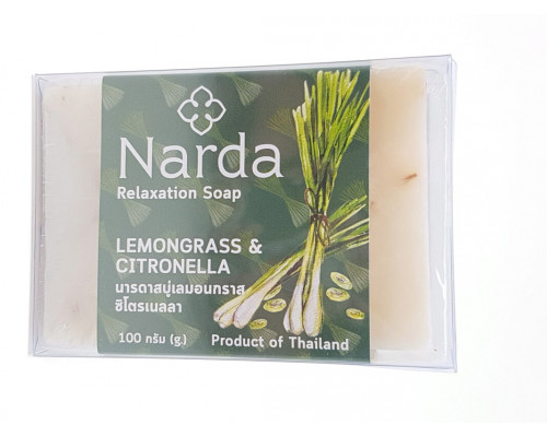 Мыло "NARDA" 100г с лимонной травой и цитронеллой 