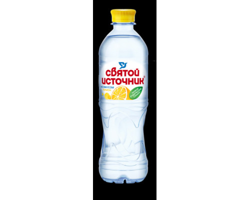 Напиток СВЯТОЙ ИСТОЧНИК со вкусом лимона, негазированный, Россия, 0,5 л
