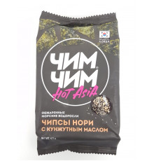 Чипсы Нори ЧИМ ЧИМ Hot Asia с кунжутным маслом, Корея, 4,5г