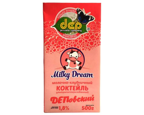 Коктейль молочно-клубничный "Milky Dream" 500г ультрап.1,8% 