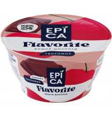 Десерт творожный EPICA Flavorite вишня-шоколад 8,1%, без змж, Россия, 130г