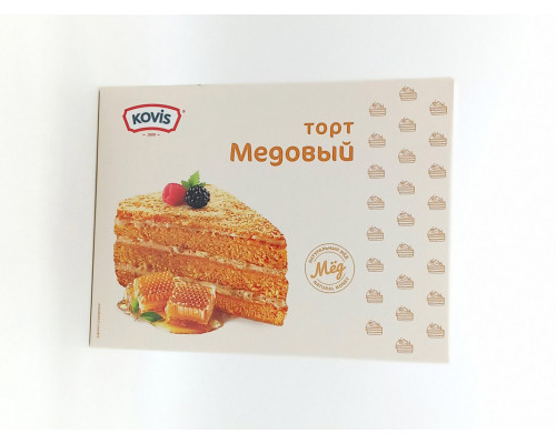 Торт бисквитный "Медовый" 240г ТМ "Kovis"