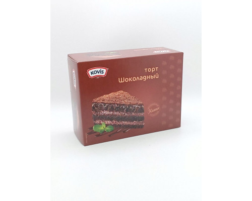 Торт бисквитный "Шоколадный" 240г ТМ "Kovis",Россия