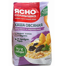 Каша овсяная "Ясно солнышко" 300г с абрикосом и черносливом,Россия