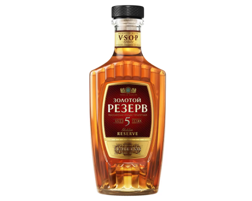 Коньяк "Золотой резерв" 0.5л пятилетний 40%                                             