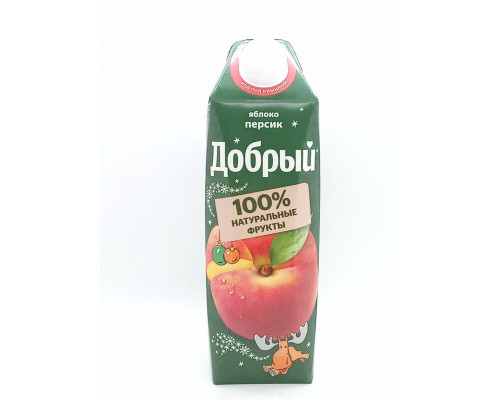 Напиток сокосодержащий ДОБРЫЙ Персик-яблоко, Россия, 1л