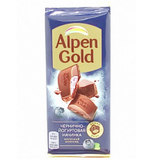 Шоколад ALPEN GOLD молочный Чернично-йогуртовая начинка, Россия, 85г