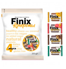 Конфеты FINIX Микс фруктовые четыре вкуса, Россия, 200г
