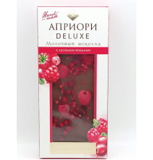 Шоколад молочный АПРИОРИ Deluxe Ягодный микс, Россия, 100г