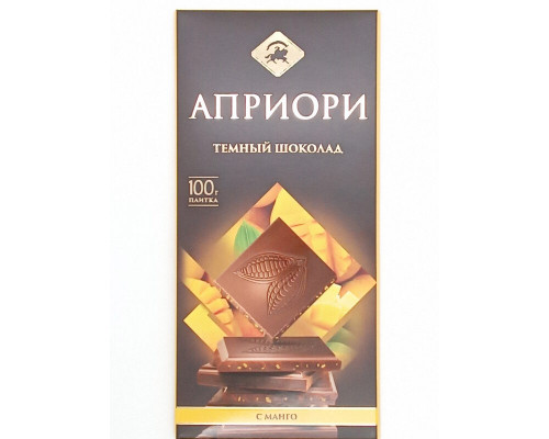 Шоколад тёмный АПРИОРИ 47% с манго, Россия, 100г