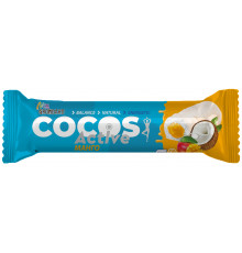 Батончик Cocos Active Кокосовый с начинкой Манго, Россия, 40г