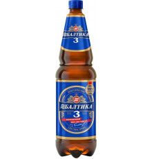 Пиво "Балтика Классическое №3" 1.3л светлое пастеризованное 4,8% , Россия