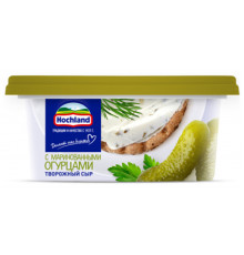 Сыр творожный HOCHLAND с маринованными огурцами 60%, Россия, 140г