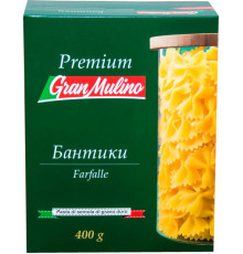 Макароны GRANMULINO Premium Бантики группа А высший сорт, Россия, 400г