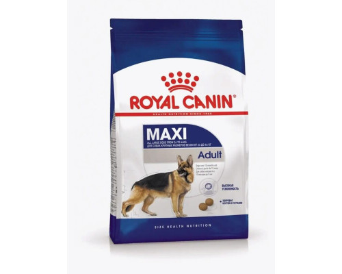 Корм сухой для взрослых собак крупных размеров от 26 до 44 кг ROYAL CANIN Adult Maxi, полнорационный, Россия, 3кг