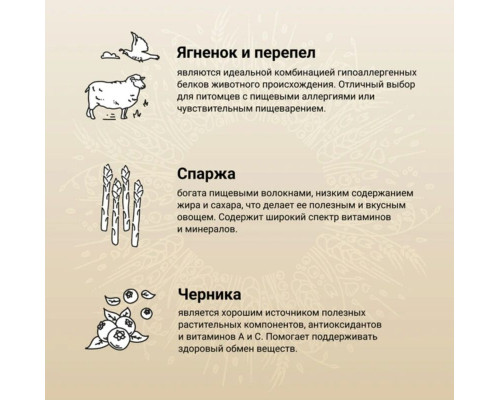 Корм сухой для взрослых собак CRAFTIA Natura ягненок с перепелкой, для средних и крупных пород, полнорационный, Сербия, 2 кг