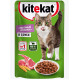 Корм консервированный для взрослых кошек KITEKAT Лакомый ягнёнок в соусе, Россия, 85г