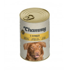 Корм консервированный для собак CHAMMY с курицей в соусе, Россия, 415г