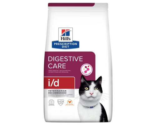Корм сухой для взрослых кошек, для уменьшения кишечных расстройств HILL’S Prescription Diet Digestive Care i/d с курицей, полноценный, Нидерланды, 400г