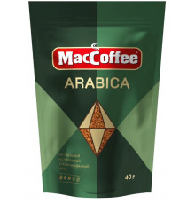 Кофе MACCOFFEE Arabica натуральный растворимый сублимированный, Россия, 40г