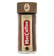 Кофе MACCOFFEE Gold натуральный растворимый сублимированный, Россия, 100г