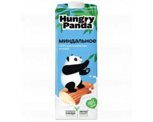 Напиток HUNGRY PANDA Миндальный на растительном сырье 1,1% ультрапастеризованный, Россия, 1000мл