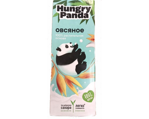 Напиток HUNGRY PANDA Овсяный на растительном сырье 1,9% ультрапастеризованный, Россия, 1000мл