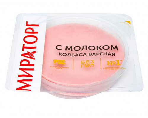 Колбаса варёная МИРАТОРГ С молоком, Россия, 160г