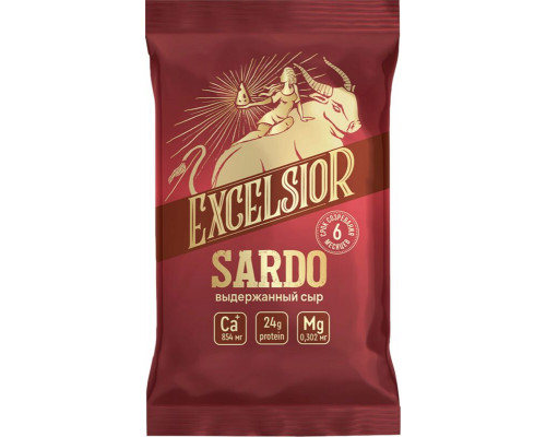 Сыр EXCELSIOR Sardo (Сардо) 45% фасованный, Россия, 180г