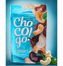Кешью CHO CO GO! в чёрном,молочном и белом шоколаде, Россия, 100г