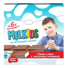 Конфеты MILKIDS с молочной начинкой, Россия, 53г