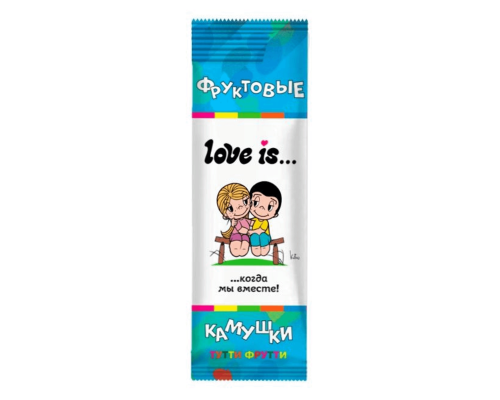 Драже жевательное LOVE IS...со вкусом тутти-фрутти, Турция, 12г