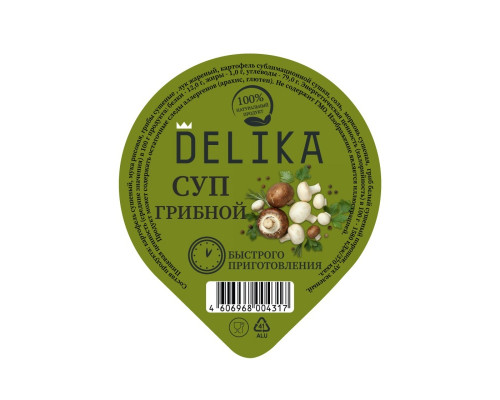 Суп DELIKA Грибной, Россия, 25г