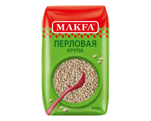 Крупа MAKFA перловая ГОСТ, Россия, 800г