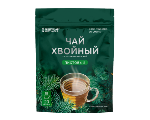 Напиток чайный СИБИРСКАЯ КЛЕТЧАТКА Пихтовый хвойный, Россия, 40г