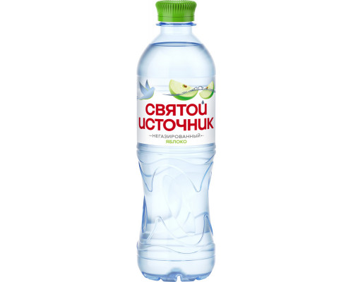 Напиток безалкогольный СВЯТОЙ ИСТОЧНИК со вкусом Яблоко, негазированный, Россия, 0,5л