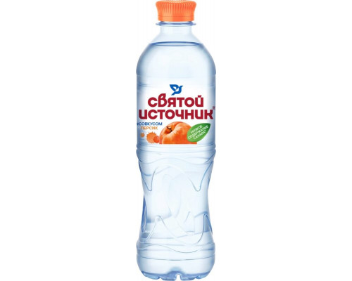 Напиток СВЯТОЙ ИСТОЧНИК со вкусом персика, негазированный, Россия, 0,5л