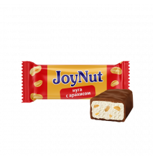 Конфеты Joy Nut нуга с арахисом со взбитым корпусом в глазури, Россия, весовые