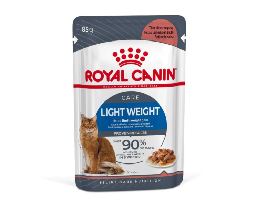 Корм консервированный для взрослых кошек, для профилактики избыточного веса ROYAL CANIN Light Weight Care, кусочки в соусе, Россия, 85г