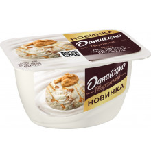 Продукт творожный ДАНИССИМО со вкусом мороженого Грецкий орех-карамель 6,1%, без змж, Россия, 130г