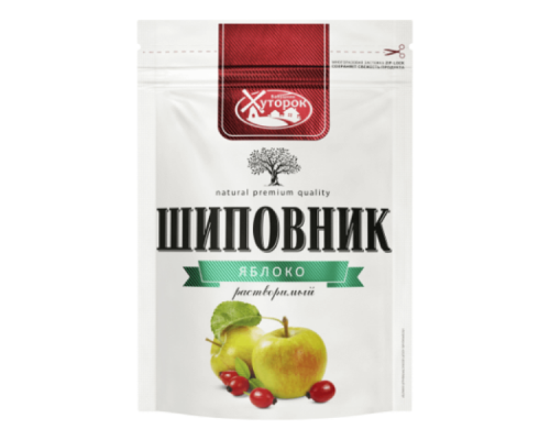Напиток БАБУШКИН ХУТОРОК Шиповник с экстрактом яблока натуральный растворимый, Россия, 75г