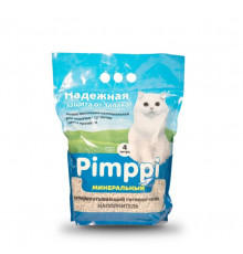 Наполнитель для кошачьего туалета PIMPPI минеральный, Россия, 4л