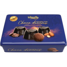 Набор конфет шоколадных LIBRETTO с начинками мокко,крем трюфельный,миндальный, Россия, 200г