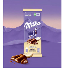 Шоколад MILKA Bubbles молочный пористый Кокос, Россия, 92г