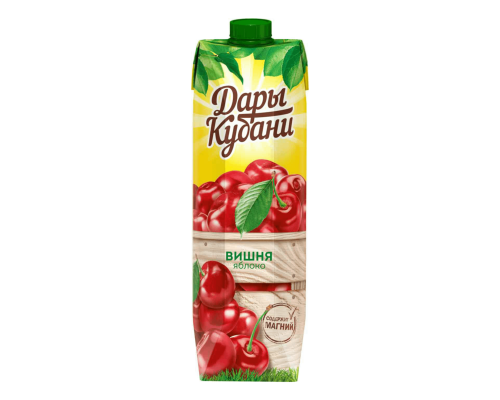 Нектар ДАРЫ КУБАНИ Вишня-яблоко, Россия, 0,95л