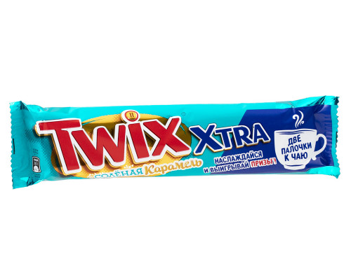 Печенье сахарное TWIX Xtra Солёная карамель, Россия, 82г (2*41г)