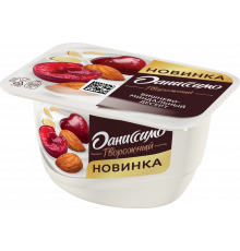 Продукт творожный ДАНИССИМО Вишнёво-миндальный десерт 6,1%, без змж, Россия, 130г